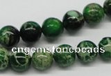 CDI69 16 inches 10mm round dyed imperial jasper beads wholesale