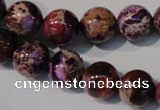 CDI697 15.5 inches 12mm round dyed imperial jasper beads