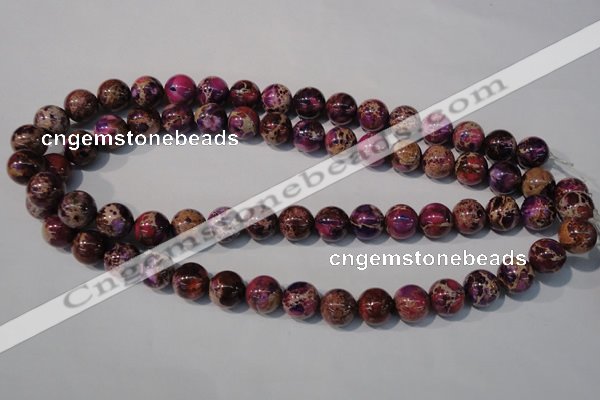 CDI697 15.5 inches 12mm round dyed imperial jasper beads