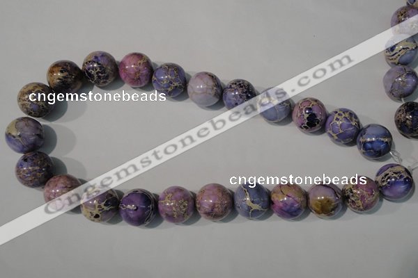 CDI698 15.5 inches 18mm round dyed imperial jasper beads