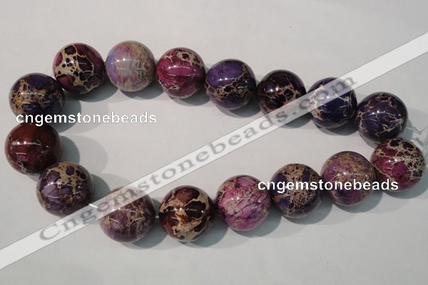 CDI699 15.5 inches 24mm round dyed imperial jasper beads