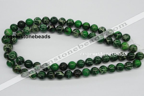 CDI70 16 inches 12mm round dyed imperial jasper beads wholesale