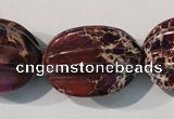 CDI701 15.5 inches 22*28mm star fruit shaped dyed imperial jasper beads