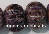 CDI702 15.5 inches 26*32mm pumpkin dyed imperial jasper beads