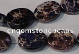 CDI710 15.5 inches 13*18mm oval dyed imperial jasper beads