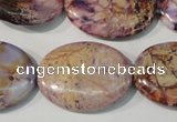 CDI712 15.5 inches 22*30mm oval dyed imperial jasper beads