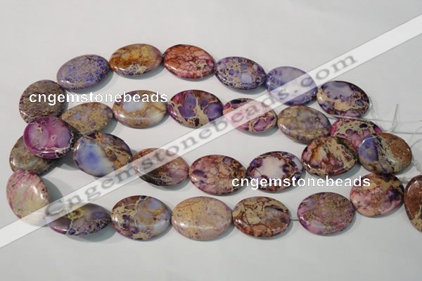 CDI712 15.5 inches 22*30mm oval dyed imperial jasper beads