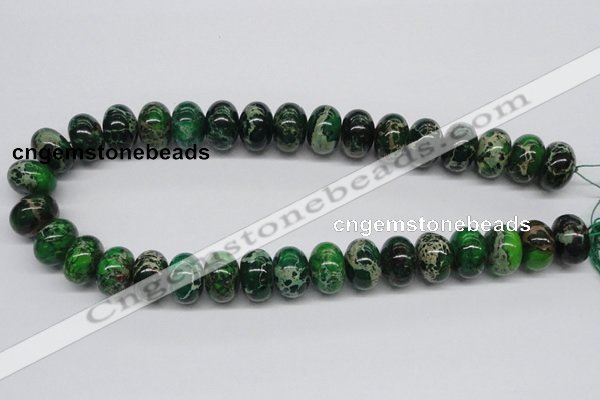 CDI73 16 inches 12*18mm rondelle dyed imperial jasper beads wholesale