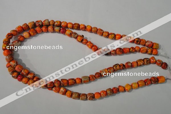 CDI732 15.5 inches 6*7mm – 8*9mm nuggets dyed imperial jasper beads