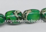 CDI74 16 inches 15*20mm nuggets dyed imperial jasper beads wholesale