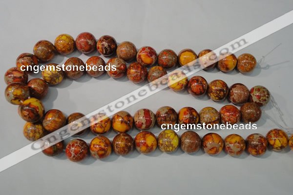 CDI742 15.5 inches 16mm round dyed imperial jasper beads