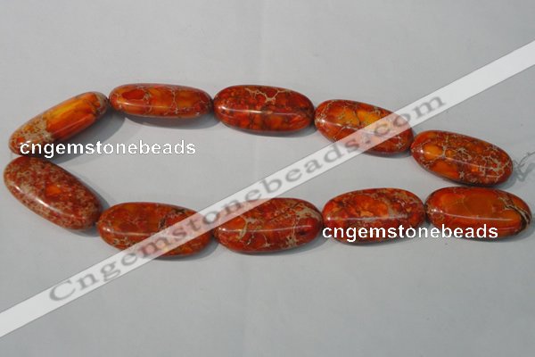 CDI752 15.5 inches 20*40mm oval dyed imperial jasper beads