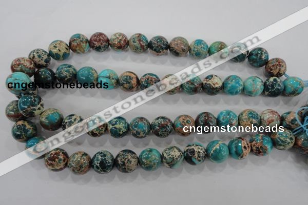 CDI806 15.5 inches 14mm round dyed imperial jasper beads wholesale