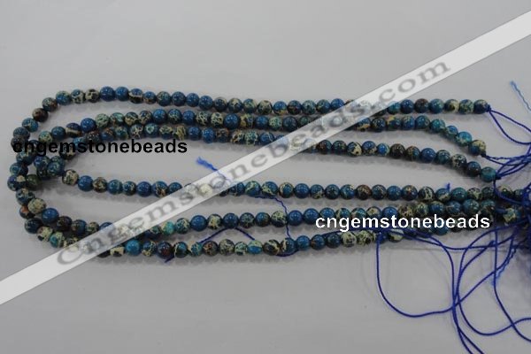 CDI811 15.5 inches 6mm round dyed imperial jasper beads wholesale