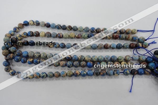 CDI813 15.5 inches 8mm round dyed imperial jasper beads wholesale