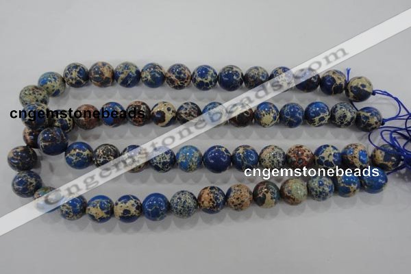 CDI816 15.5 inches 14mm round dyed imperial jasper beads wholesale