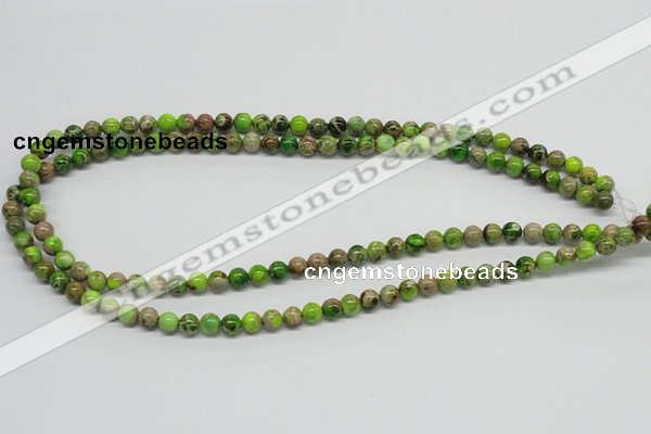 CDI82 16 inches 6mm round dyed imperial jasper beads wholesale