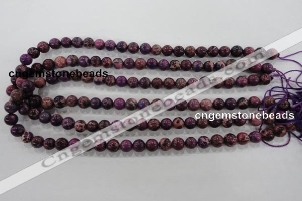 CDI832 15.5 inches 8mm round dyed imperial jasper beads wholesale