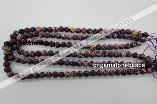 CDI842 15.5 inches 8mm round dyed imperial jasper beads wholesale