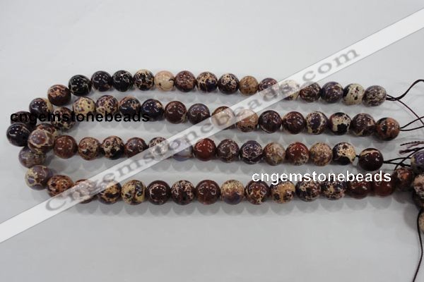 CDI844 15.5 inches 12mm round dyed imperial jasper beads wholesale