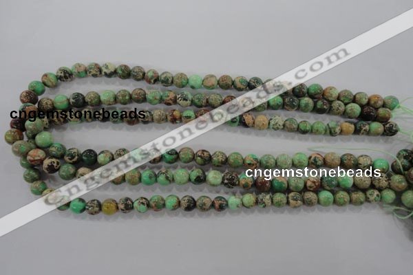 CDI852 15.5 inches 8mm round dyed imperial jasper beads wholesale