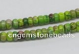 CDI86 16 inches 4*6mm rondelle dyed imperial jasper beads wholesale