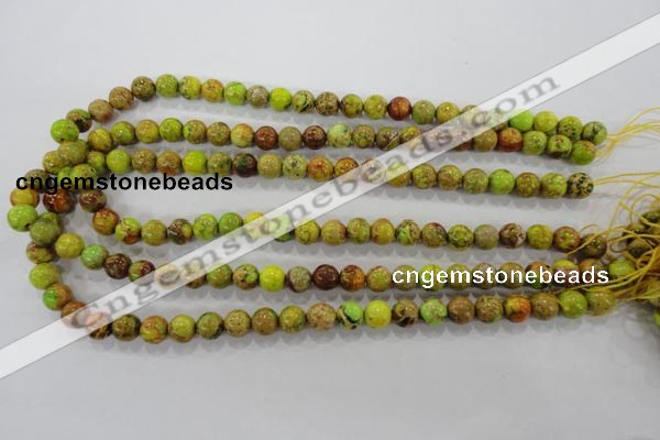 CDI862 15.5 inches 8mm round dyed imperial jasper beads wholesale