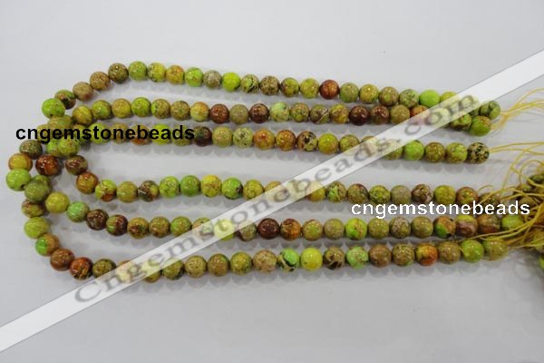 CDI865 15.5 inches 14mm round dyed imperial jasper beads wholesale