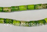 CDI919 15.5 inches 6*8mm tube dyed imperial jasper beads