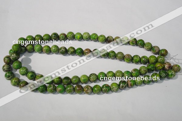 CDI921 15.5 inches 10mm round dyed imperial jasper beads