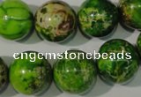 CDI923 15.5 inches 16mm round dyed imperial jasper beads