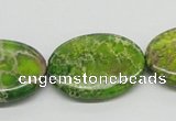 CDI94 16 inches 22*30mm oval dyed imperial jasper beads wholesale