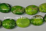 CDI940 15.5 inches 12*16mm oval dyed imperial jasper beads