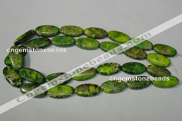 CDI941 15.5 inches 15*30mm oval dyed imperial jasper beads