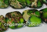 CDI947 15.5 inches 20*20mm square dyed imperial jasper beads