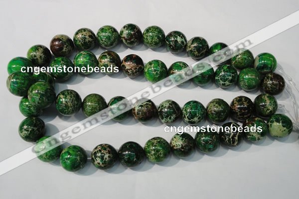 CDI958 15.5 inches 18mm round dyed imperial jasper beads