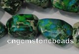 CDI961 15.5 inches 18*20mm nuggets dyed imperial jasper beads