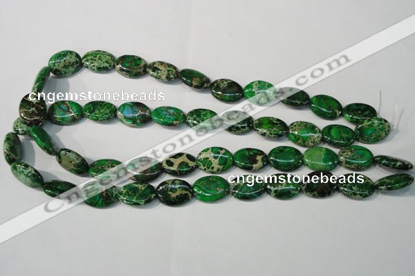 CDI972 15.5 inches 13*18mm oval dyed imperial jasper beads