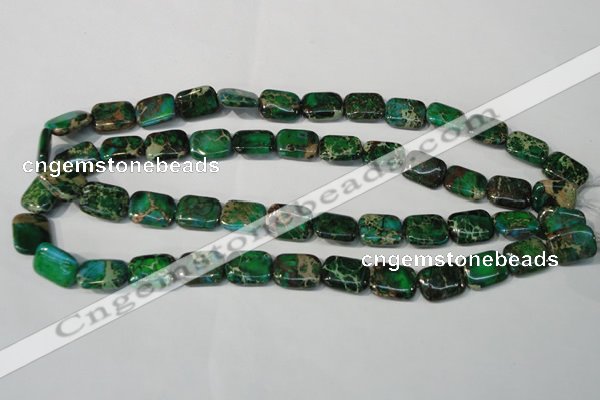 CDI974 15.5 inches 12*16mm rectangle dyed imperial jasper beads