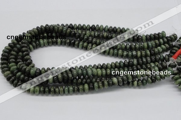 CDJ03 15.5 inches 5*10mm rondelle Canadian jade beads wholesale