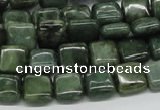 CDJ04 15.5 inches 10*10mm square Canadian jade beads wholesale