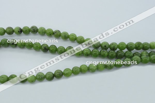 CDJ141 15.5 inches 8mm round Canadian jade beads wholesale