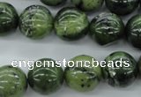 CDJ142 15.5 inches 14mm round Canadian jade beads wholesale