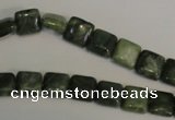 CDJ29 15.5 inches 8*8mm square Canadian jade beads wholesale