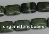 CDJ31 15.5 inches 13*18mm rectangle Canadian jade beads wholesale