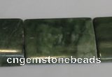 CDJ36 15.5 inches 25*35mm flat tube Canadian jade beads wholesale