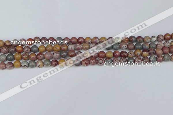 CDJ401 15.5 inches 6mm round sonoran dendritic jasper beads