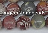 CDJ405 15.5 inches 14mm round sonoran dendritic jasper beads