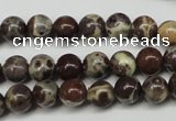 CDM02 15.5 inches 6mm round African dalmatian jasper beads