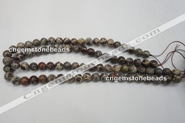 CDM04 15.5 inches 10mm round African dalmatian jasper beads